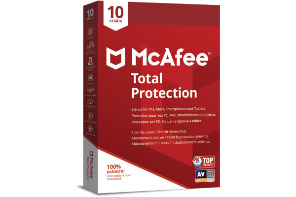 mcafee total protection 5 devices 1 year