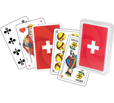 AGMLLER Jasskarten Swiss Flag 57x89mm Jass-Figuren DE, 106801112