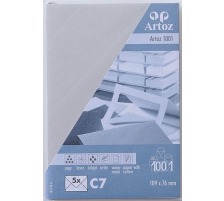 ARTOZ Enveloppes 1001 C7 100g, gris clair 5 pcs., 107134182