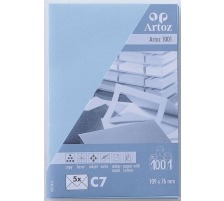 ARTOZ Enveloppes 1001 C7 100g, bleu pastel 5 pcs., 107134184