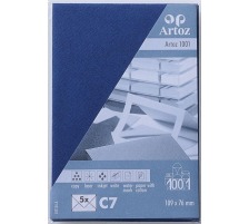 ARTOZ Enveloppes 1001 C7 100g, bleu classique 5 pcs., 107134184