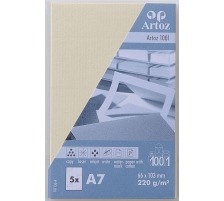 ARTOZ Cartes de visite 1001 A7 220g, chamois 5 pcs., 107136142