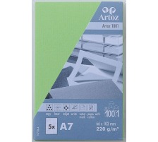 ARTOZ Cartes de visite 1001 A7 220g, vert bouleau 5 pcs., 107136143