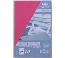 ARTOZ Cartes de visite 1001 A7 220g, fuchsia 5 pcs., 107136144