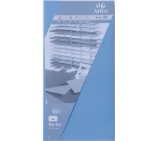 ARTOZ Enveloppes 1001 C6/5 220g, bleu 5 feuilles, 107294184