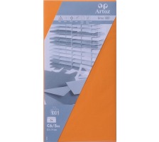 ARTOZ Enveloppes 1001 C6/5 220g, orange 5 feuilles, 107294185