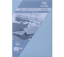 ARTOZ Enveloppes 1001 B6 100/220g, bleu 5 feuilles, 107364184