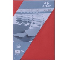 ARTOZ Enveloppes 1001 B6 100/220g, rouge 5 feuilles, 107364185