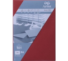 ARTOZ Enveloppes 1001 B6 100/220g, bordeaux 5 feuilles, 107364185