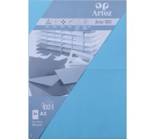 ARTOZ Cartes 1001 A5 220g, azur 5 pcs., 107392263