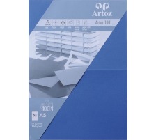 ARTOZ Cartes 1001 A5 220g, bleu 5 feuilles, 107392264