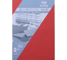 ARTOZ Cartes 1001 A5 220g, rouge 5 feuilles, 107392265