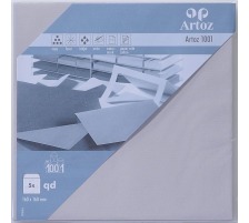 ARTOZ Enveloppes 1001 160x160mm 100g, gris clair 5 feuilles, 107454182