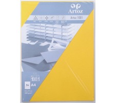 ARTOZ Cartes 1001 A4 220g, jaune 5 feuilles, 107696142