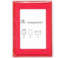 ARTOZ Papier 1001 Passepartout A6 100/220g, rot 3 Blatt, 11012517