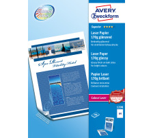 AVERY ZWECKFORM Laser Fotopapier A4 170g, weiss 200 Blatt, 1298Z