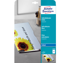 AVERY ZWECKFORM Ink-Jet Folien A4 0,17mm,selbstklebend 10 Blatt, 2500Z