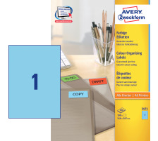 AVERY ZWECKFORM Etiketten A4 rot 100 Stck, 3471