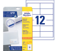 AVERY ZWECKFORM Universal-Etiketten 97x42.3mm weiss, A4 25Bl./12Stk., 4781