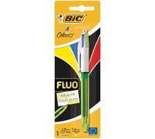 BIC Kugelschreiber Fluo 4 Colours Blister, 933949