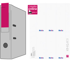 BIELLA Rckenschild Ordner 51x145mm weiss 10 Stck, 19099700