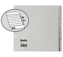 BIELLA Register PP grau A4 24-teilig, 19642400