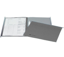 10 X BIELLA Registermappe A4 Set, grau 25cm, 271430.25