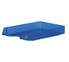 BIELLA Briefkorb Parat-Plast A4/C4 blau transparent, 305401.05