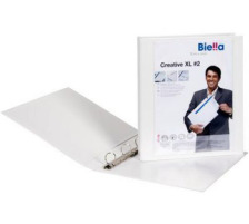 BIELLA Livre prs.Creative XL#2 2.5cm blanc, 4-anneaux A4, 443425.01