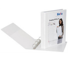 BIELLA Livre prs. CreativeXL#1 4.5cm blanc, 2-anneaux, poche A4, 447430.01