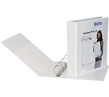 BIELLA Livre prs. CreativeXL#1 7.5cm blanc, 2-anneaux, poche A4, 447450.01