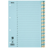 BIELLA Register Karton blau/gelb A4 1-52, 46244500