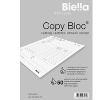 BIELLA Quittung COPY-BLOC D/F/I/E A5 selbstdurchschreib. 50x2 Blatt, 514525.00