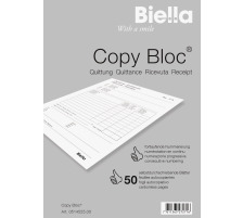 BIELLA Quittung COPY-BLOC D/F/I/E A5 selbstdurchschreib. 50x2 Blatt, 514525.00