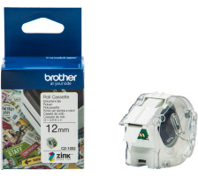 BROTHER Colour Paper Tape 12mm/5m VC-500W Compact Label Printer, CZ-1002