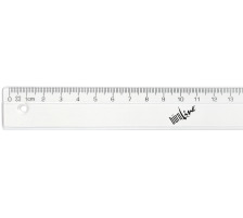 BROLINE Massstab 1/1mm 20cm unzerbrechlich transparent, 303401