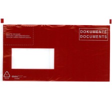 DOCUFIX Dokumententasche D/F C6/5 rot 250 Stck, 306249