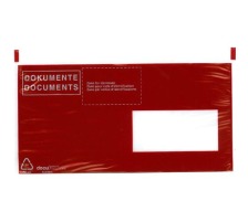 DOCUFIX Dokumententaschen 240x125mm schwarz/rot 306252 250 Stck, 306252