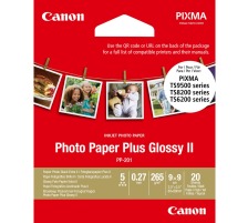 CANON Photo Paper Plus 265g 9x9cm InkJet glossy II 20 Blatt, PP201 9x9