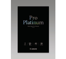 CANON Pro Platinum Photo Paper A3 InkJet glossy 300g 20 Blatt, PT101A3