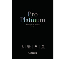 CANON Pro Platinum Photo Paper A4 InkJet glossy 300g 20 Blatt, PT101A4