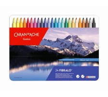 CARAN D'ACHE Filzstift Fibralo M 24-farbig assortiert, 185.324