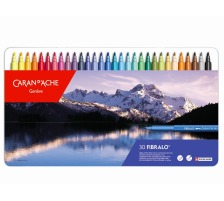 CARAN D'ACHE Filzstift Fibralo M 30-farbig assortiert, 185.330