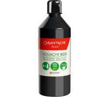 CARAN D'ACHE Couleur opaq.Gouache Eco 500ml noir liquide, 2370.009