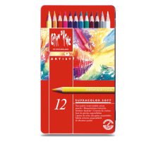 CARAN D'ACHE Farbstifte Supracolor 12 Farben, 3888.312