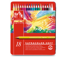 CARAN D'ACHE Farbstifte Supracolor 18 Farben, 3888.318