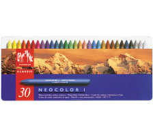 CARAN D'ACHE Wachsmalstift Neocolor 1 30 Farben Metallbox, 7000.33