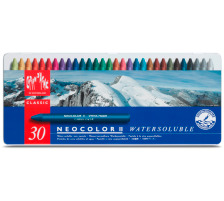 CARAN D'ACHE Wachspastelle Neocolor II 30-farbig assortiert, 7500.330