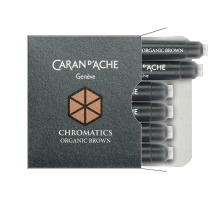 CARAN D'ACHE Tintenpatrone Organic Brown 6 Stck, 8021.049