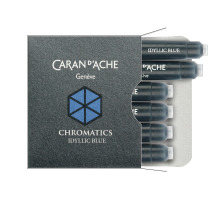 CARAN D'ACHE Tintenpatrone Idyllic Blue 6 Stck, 8021.14